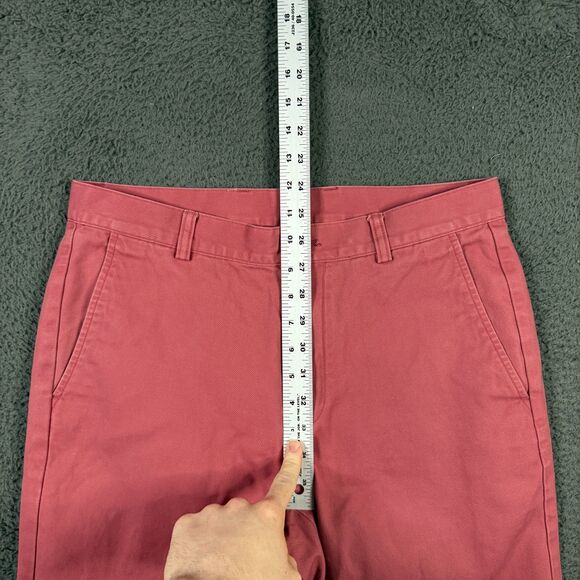 Brooks Brothers Pants Mens 32x32 Nantucket Red Straight Fit Chinos Preppy - Picture 9 of 13